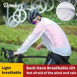 DONEN-Chaqueta de ciclismo UPF30 +, impermeable, a prueba de viento, para bicicleta de montaña