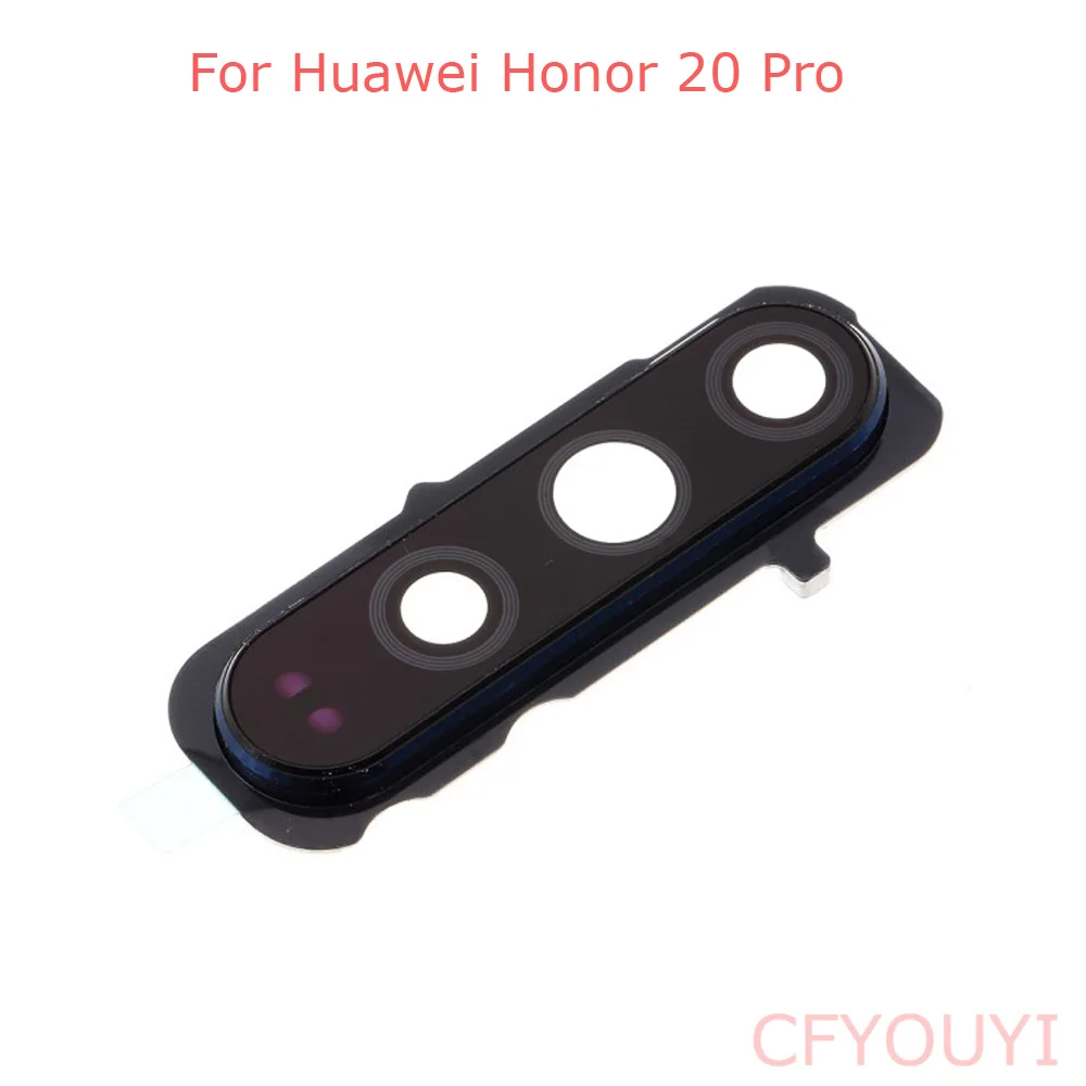 For Huawei Honor 20 Pro Back Camera Lens Ring Cover with Glass Lens Replace Part