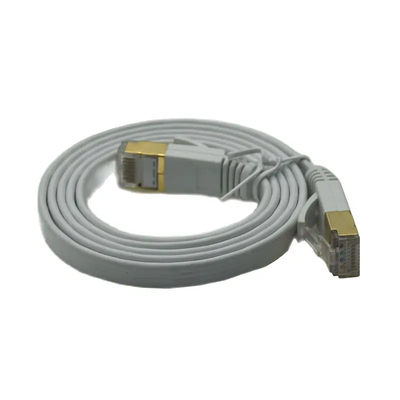 10Gbps Cat7 20cm 50cm 1m 2m 3m 5m CAT7 Flat STP Ethernet Network Cable RJ45 Patch LAN PC Router Laptop CAT6A cable