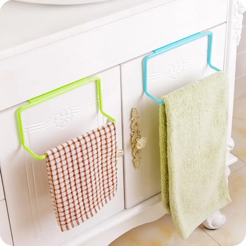 

Towel Rack Hanging Holder Organizer Bathroom Kitchen Cabinet Cupboard Hanger Towel Sponge Holder Storage Rack for Bathroom