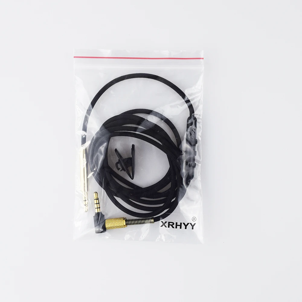 XRHYY-Cable de repuesto con micrófono para auriculares Bang & Olufsen B & O H7 H8 H6 H9 Denon MM400 MSR7 SR5 studio2.0 SHB8800 SHB9500