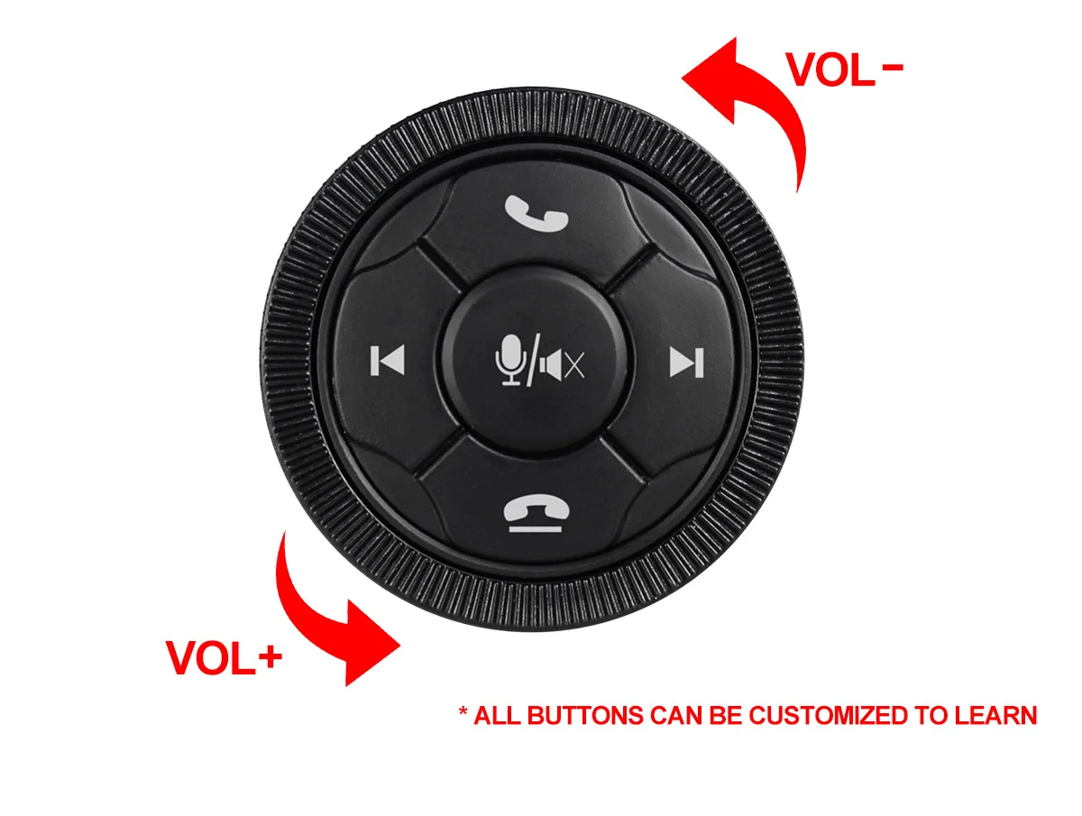 Universal Wireless Car Steering Wheel Control Button For Android Car Radio GPS Multimedia Navi Head Unit Remote Control Button