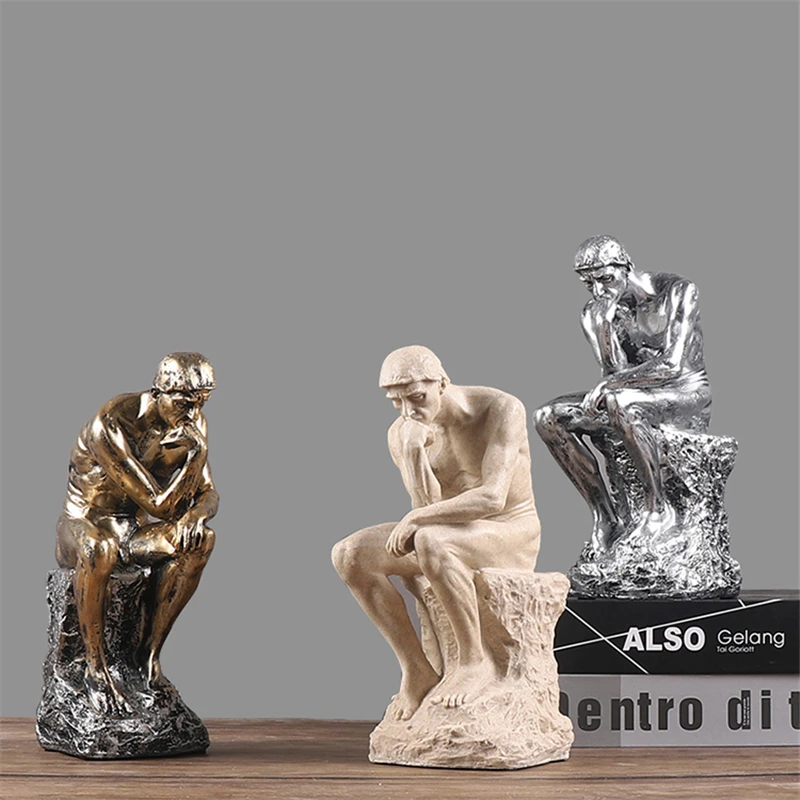 

Europe thinker Resin figurines character ornament restaurant office bookcase living room decoration accessories Home decor Gifts