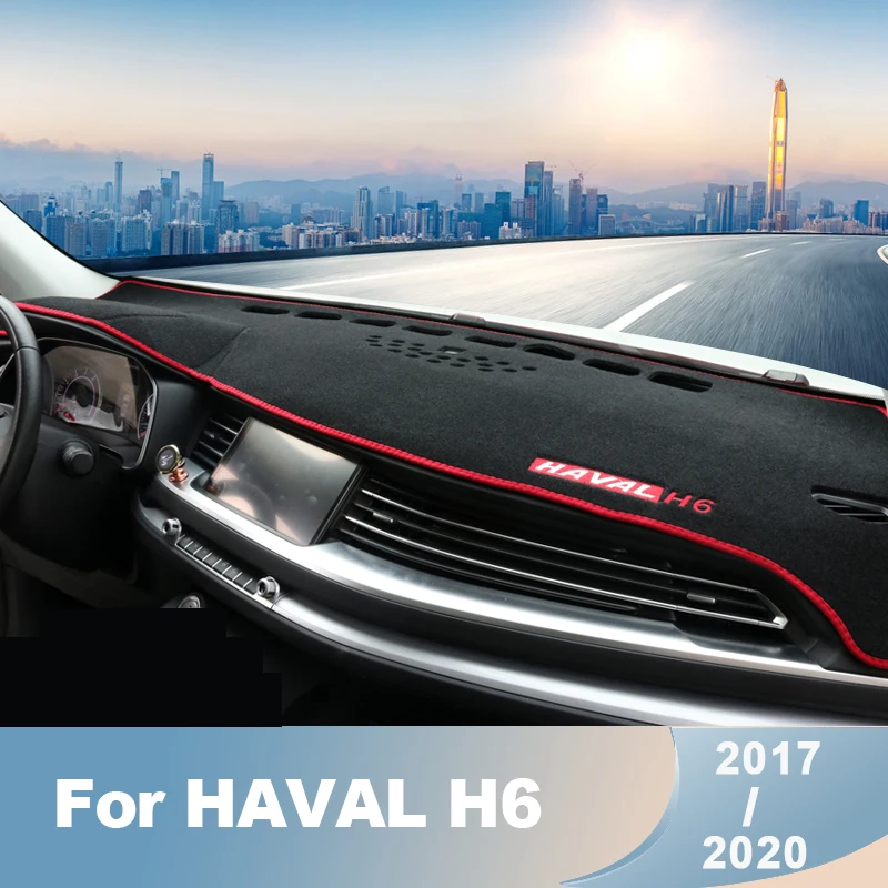 For Haval H6 2017 2018 2019 2020 Car Dashboard Covers Mat Sun Shade Pad Instrument Panel Carpets Anti-UV Interior Accessories