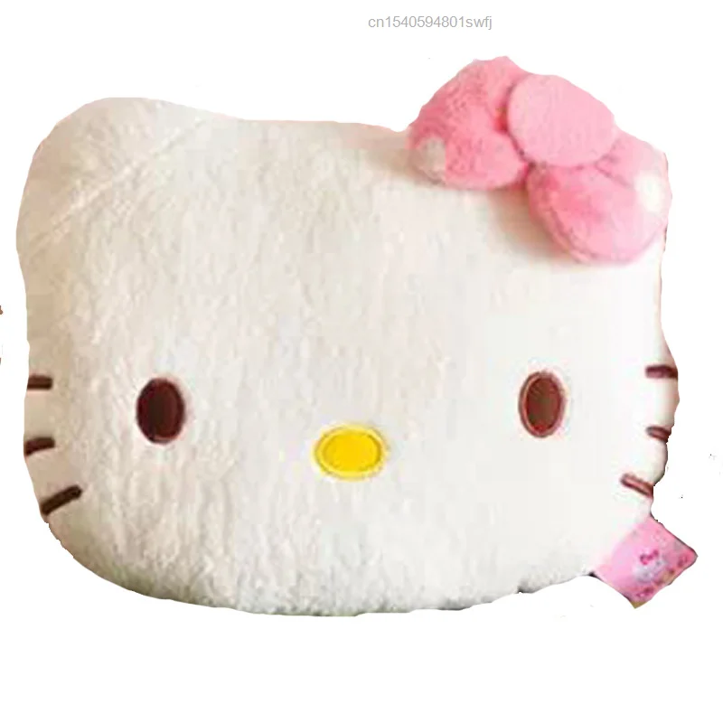 New Fashion Kawaii HelloKitty Kuromi Cartoon Plush Doll Car Headrest Neck Pillow Soft Stuffed For Car Decoration Girl Women Gift