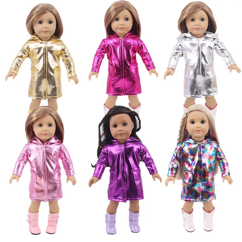 

2022 New Raincoat&Umbrella&Rain Boots Doll Accessories For 18 inch American Doll&43CM Born Baby Generation Russian DIY Toys
