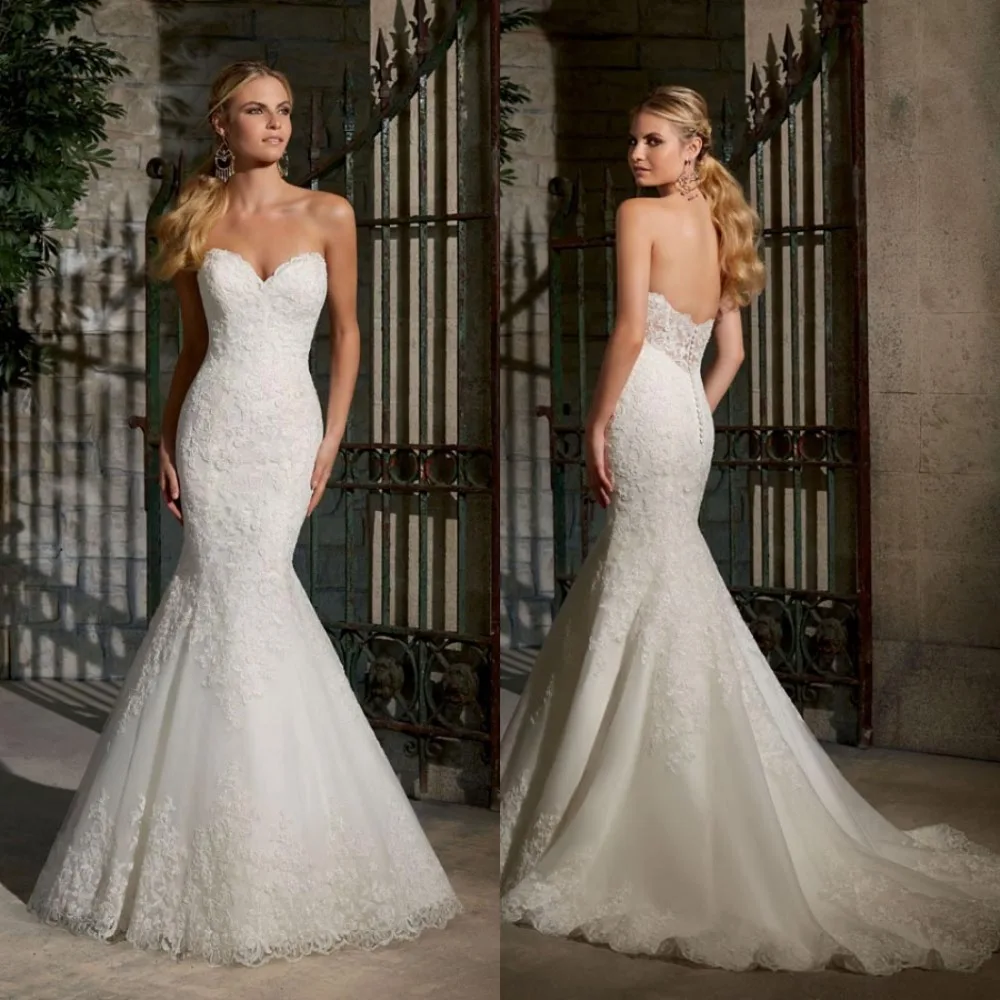 

2016 Sexy V-Neck Backless Floor Length White Ivory Mermaid Women Wedding Dress Backless Bridal Gown Sleeveless Sweep Train F247