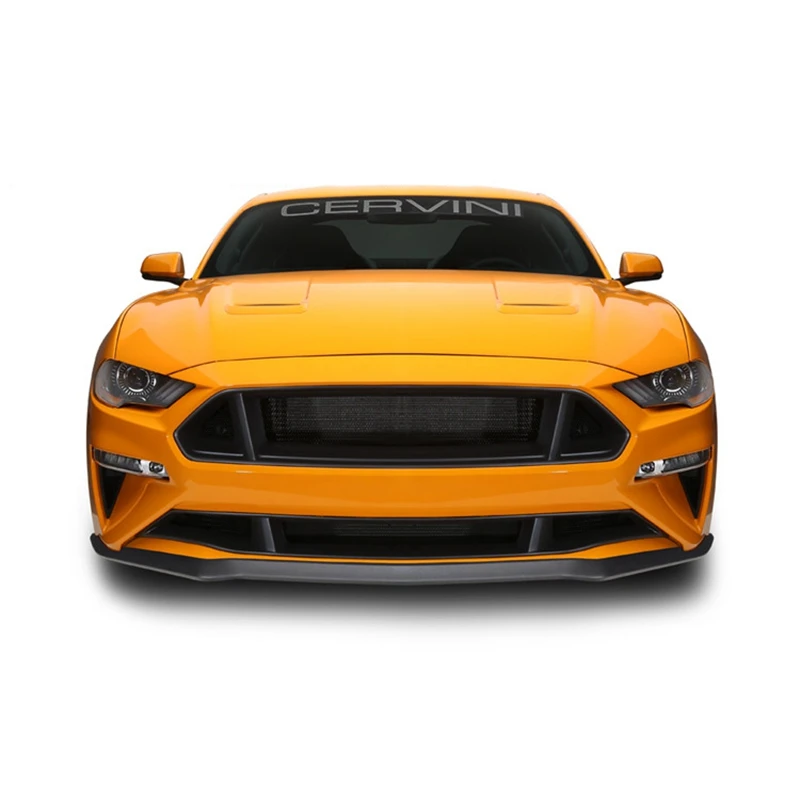 FRP/Carbon Fiber Car Front Bumper Honey Mesh Grille Honeycomb Grills For Ford Mustang 2018-2019 Car Styling