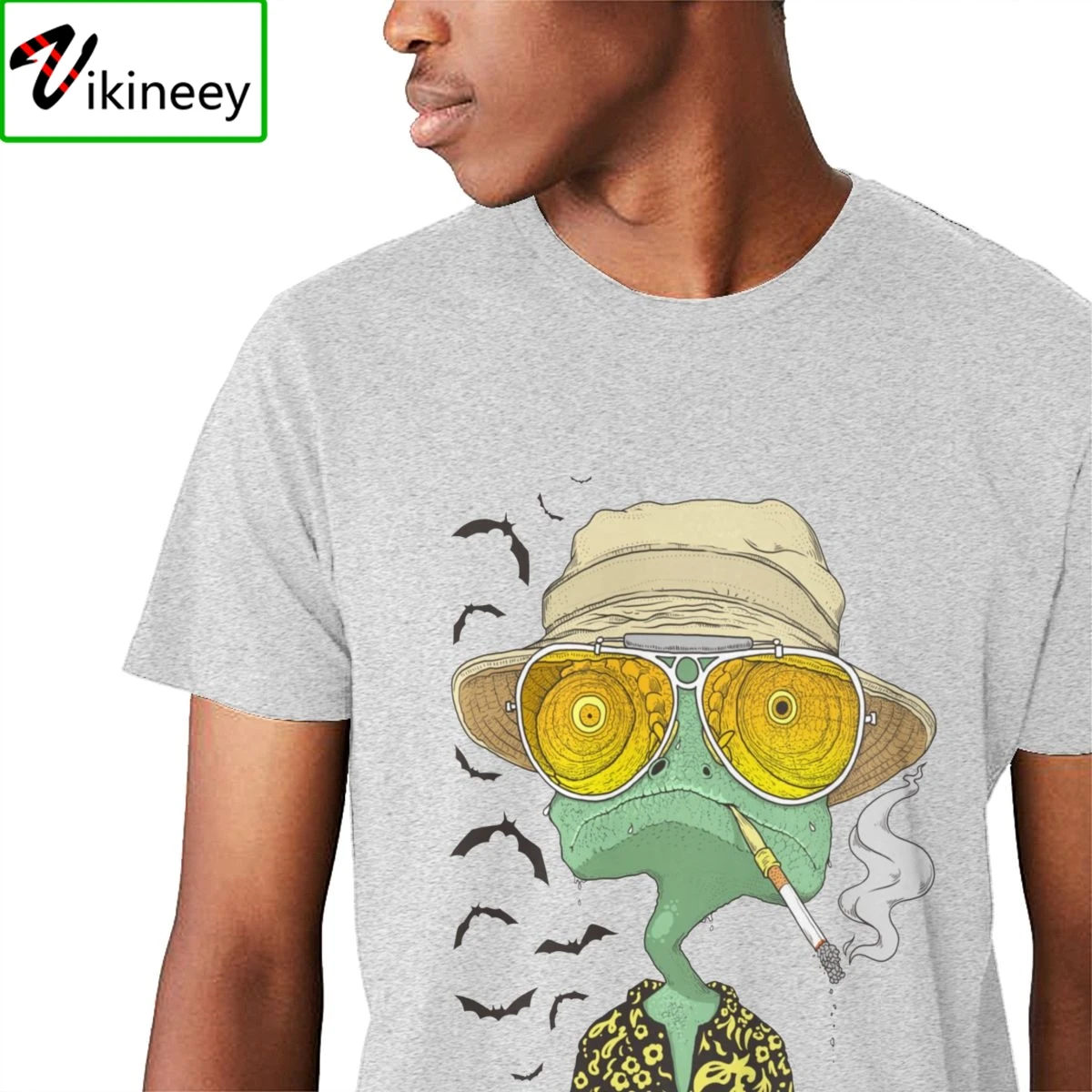 Rango Fear And Loathing In Las Vegas T-shirt Classic Round Neck Graphic Print For Man Cotton Classic Short Sleeve