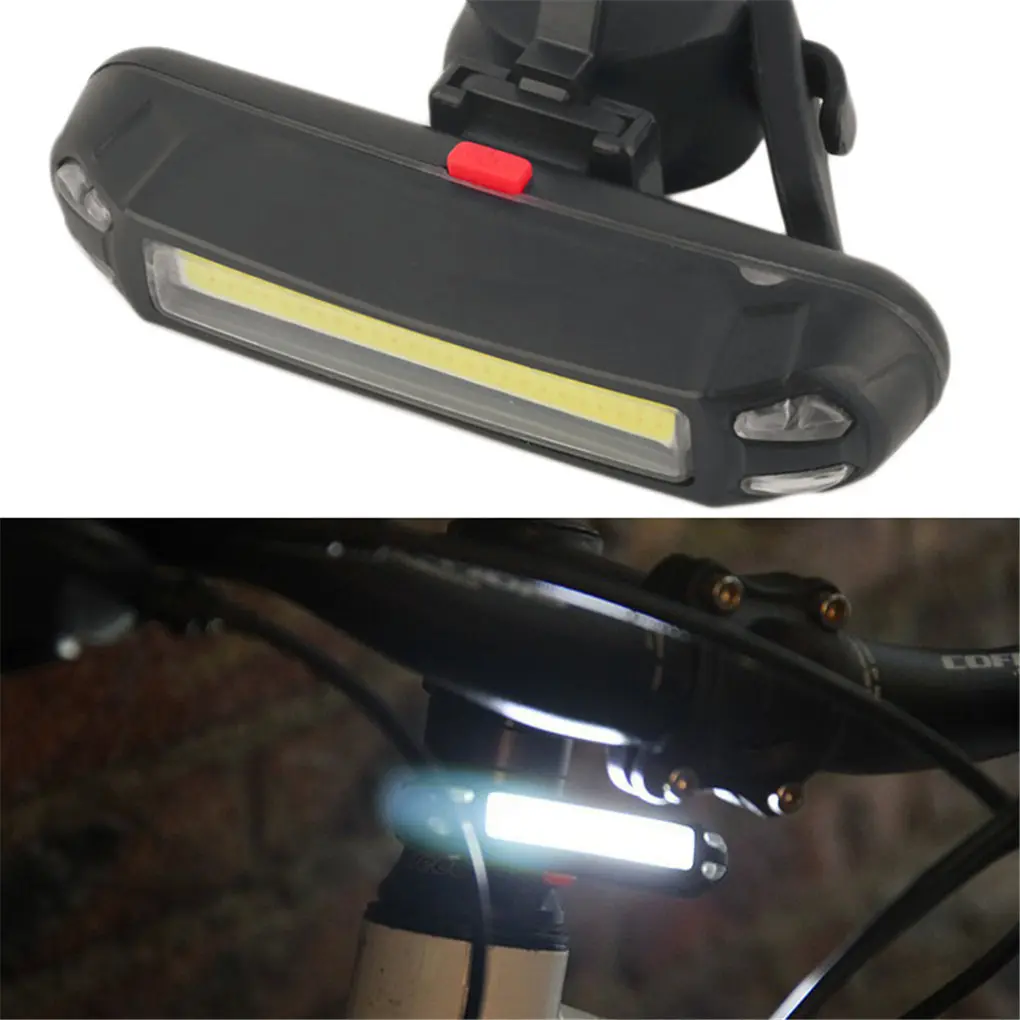 LED Bike Tail Lamp Multi Mode Bicycle Cycling Warning Light Waterproof USB Rechargeable Automatic Shut-Down Front Rear Light