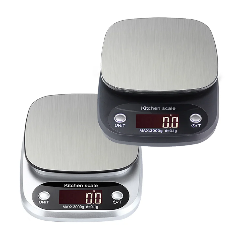 Minibáscula de precisión Digital para cocina, balanza de joyería, 3kg, 0,1g