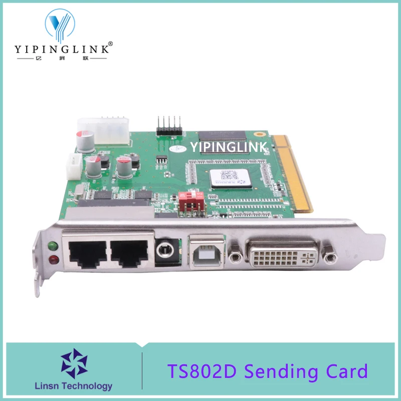 Linsn TS802D full color rgb LED display TS802 sending card led control card support full color single or dual color LED display