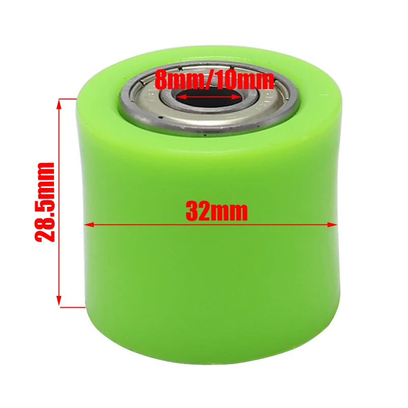8mm 10mm Chain Roller Tensioner Pulley Wheel Guide For YZF RMZ KLX CRF 80 250 150 250 450 Motorcycle Motocross Pit Dirt Bike