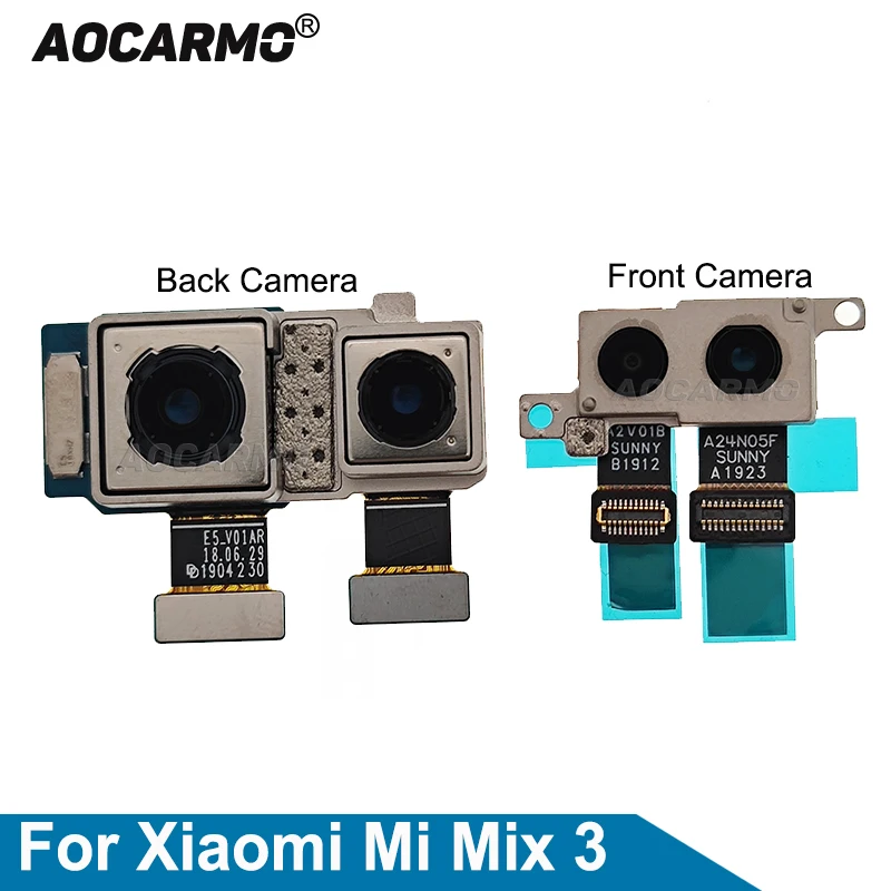 

Aocarmo Back Rear Big Main Front Camera Module Flex Cable For Xiaomi Mix 3 Mi Mix 3 Replacement Parts