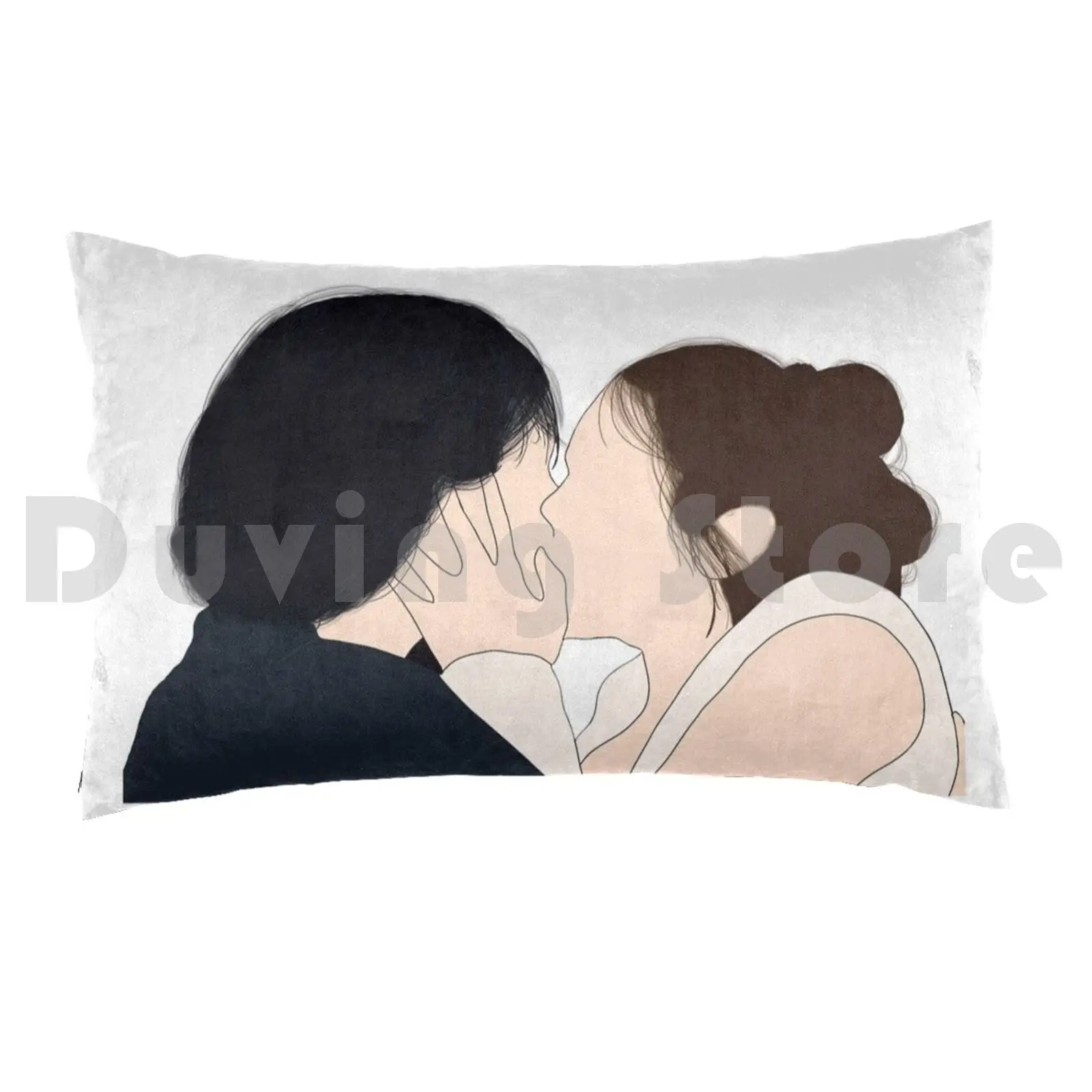 Reylo Kiss Pillow Case Printed 50x75 Ben Solo Rey Rey Skywalker Kylo Ren The Force Awakens The Last Jedi The