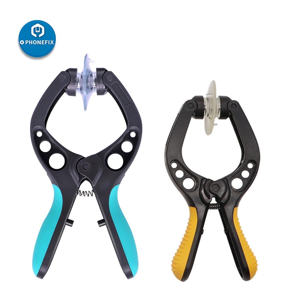 LCD Screen Opening Spring Pliers Suction Cup with 2 Suckers for Mobile Phone Screen Opening Repair Tool