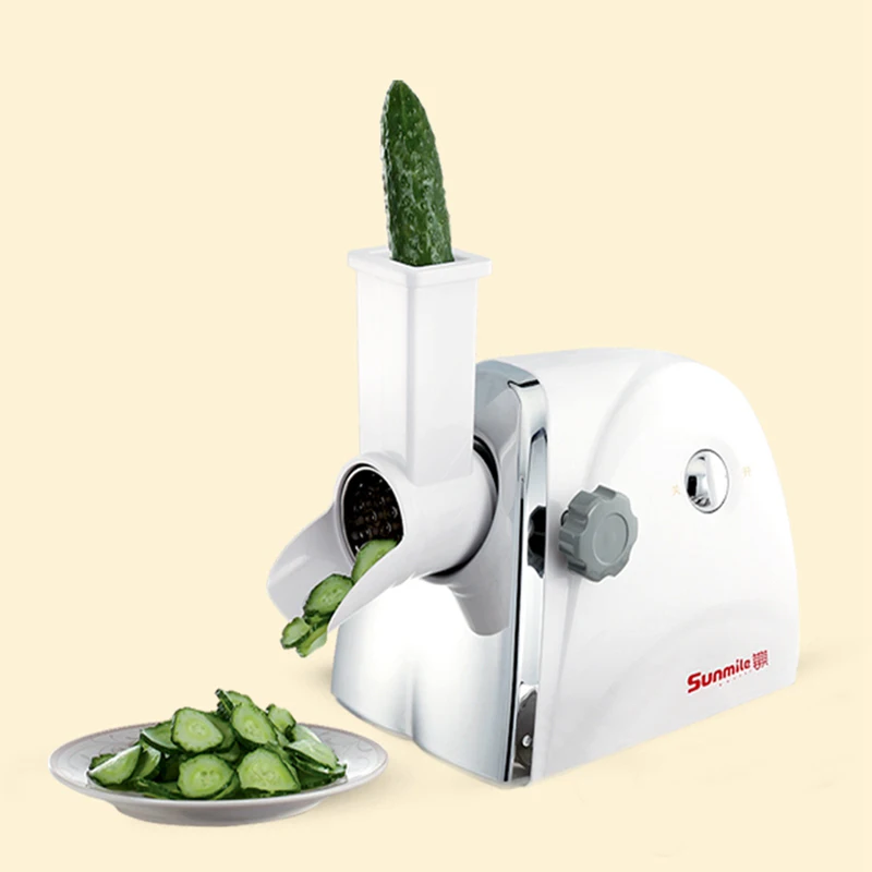 Multifunctional household electric vegetable cutter, radish cheese grating, slicing and shredding machine 300W salad vegetable