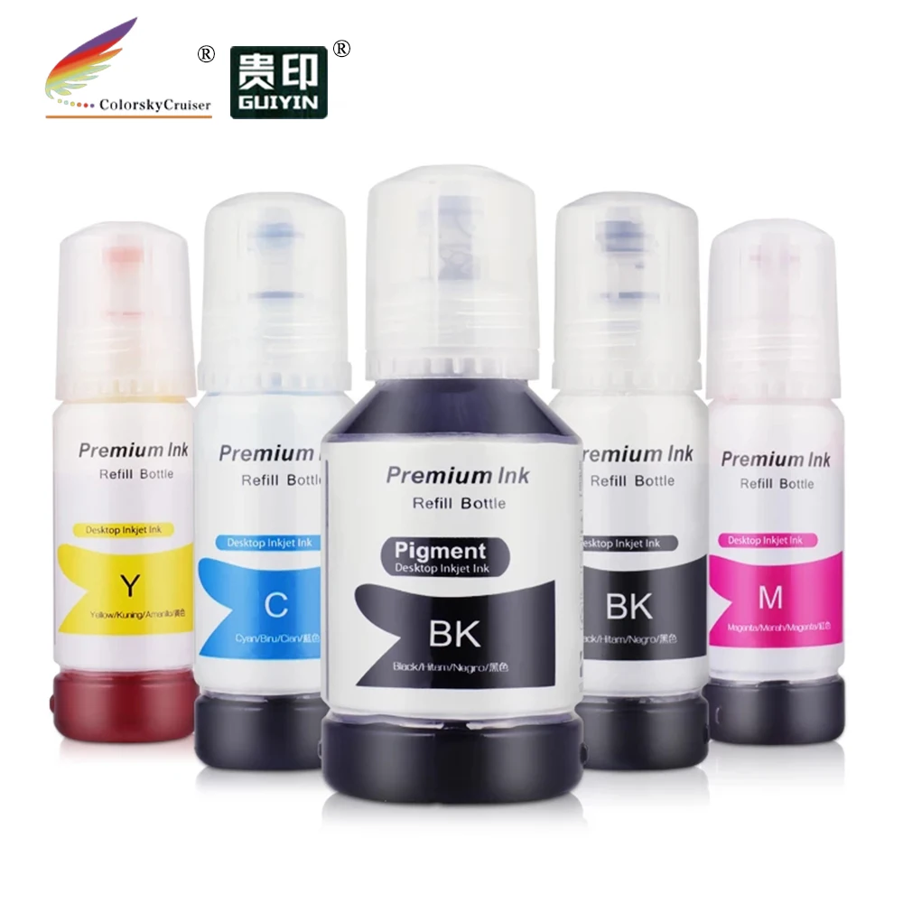 Recarga Garrafa de Tinta para Epson Multipack Adequado para Epson 105 106 512 T512 Ecotank Et7700 Et-7750 L7160 L7180 L7188