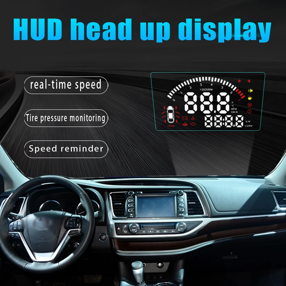 Per Toyota Highlander/Kluger XU50 2013-2017 Auto HUD Head Up Display Accessori Elettronici Auto Sistema di Avvertimento di Velocità eccessiva