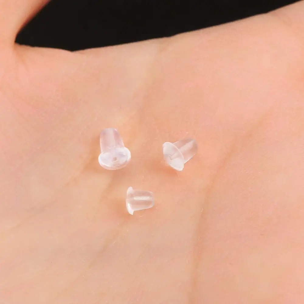 200pcs Rubber Earring Back Silicone Caps for DIY