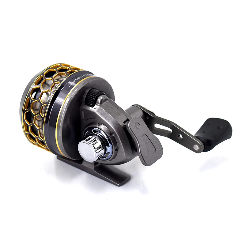 Metal Enclosed Fishing Reel KS30 Speed Ratio 3.9:1 Outdoor Hunting Slingshot Fish Wheel High Quality Fish Wheel for Fishing Rod