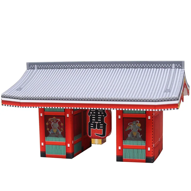 Japan Senso-ji Temple Folding Mini 3D Paper Model House Papercraft DIY Art Origami Building Kids Adult Craft Toys QD-135