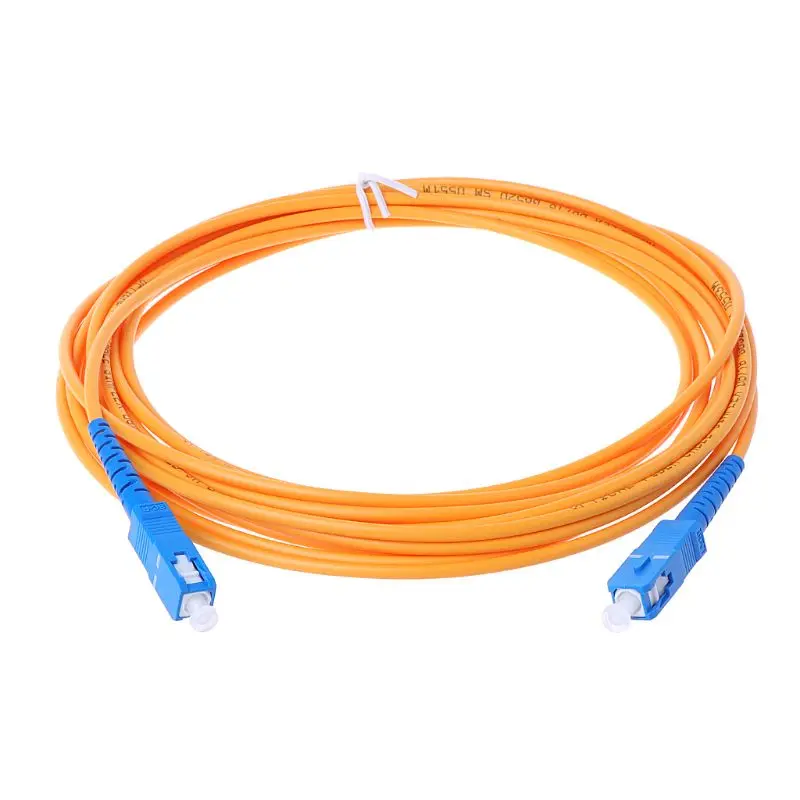 1m/3m/5m/10m SC/UPC-SC/UPC-SM 3mm Fiber Optic Jumper Cable Single Mode Extension Patch Cord dropship