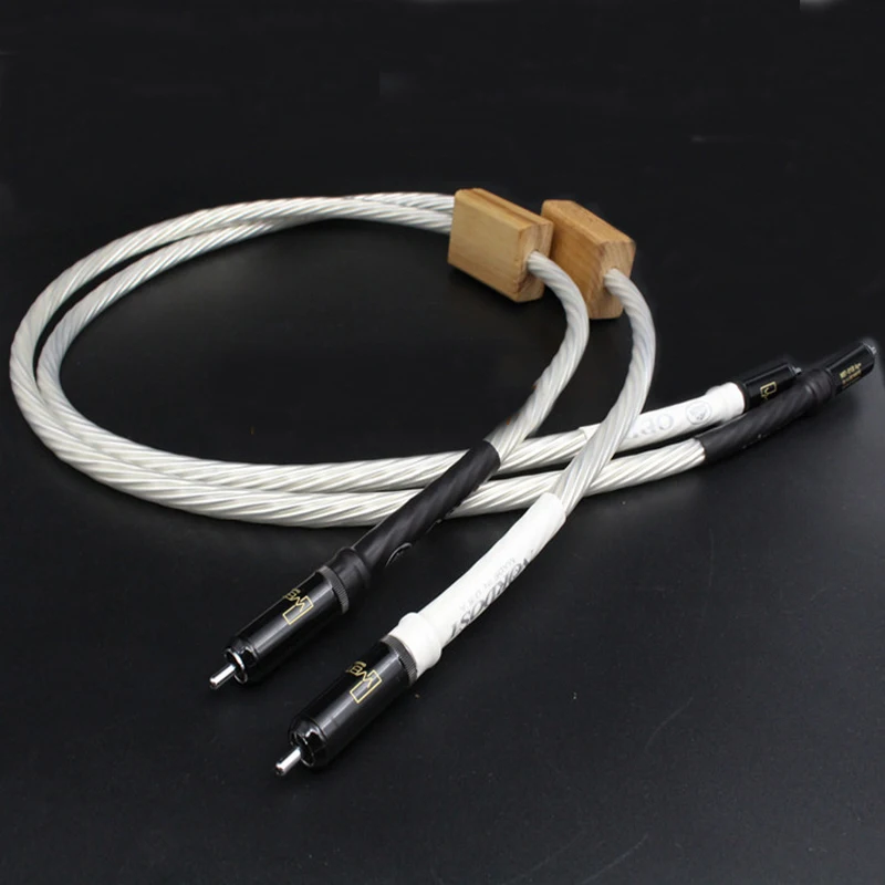 Hi-End Not Silver Plated Amplifier CD DVD Player Speaker Supreme Reference RCA Audio Interconnect Cable