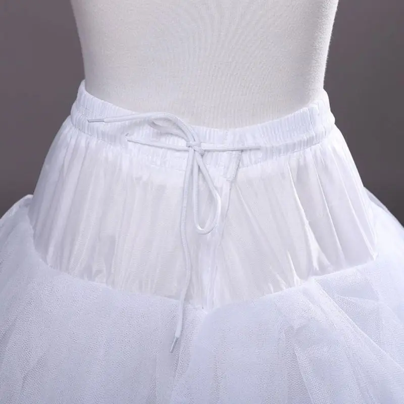 4-schicht Hoop-freies Stil Halb Rock Petticoat Braut Hochzeit Kleid Gefüttert Damen Frauen Party Kleider Rolle-spielen Futter