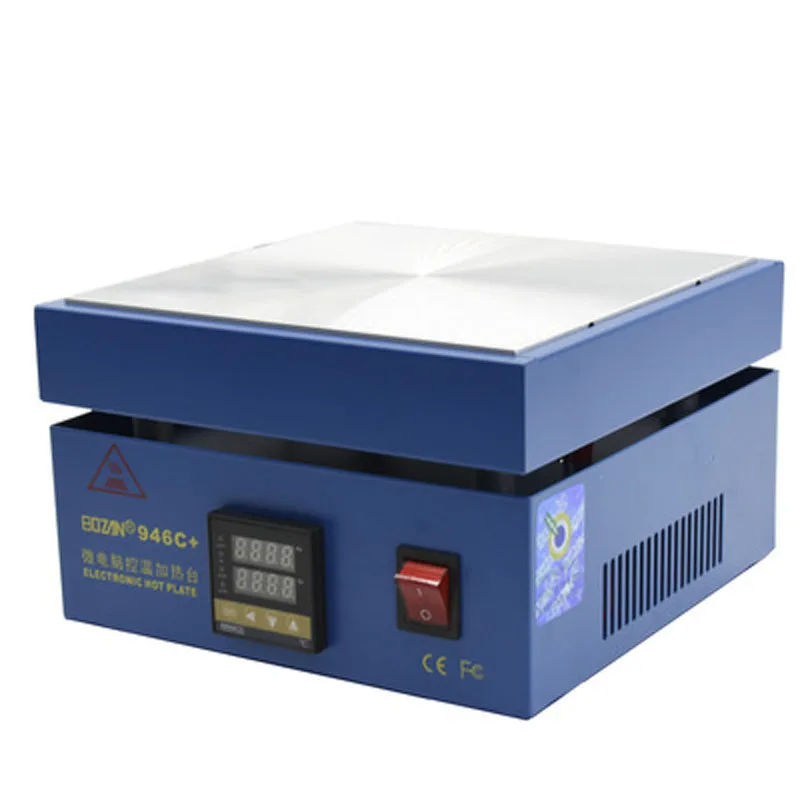 946C 110/220V 850W Electronic Hot Plate Preheat Preheating Station 200x200mm for PCB, SMD heating work.