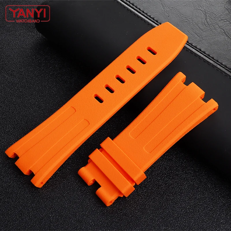 Rubber Watch Strap 28mm Watchband for AP 15703 26470SO Royal Oak offshore men's sports watch High-quality strap bracelet