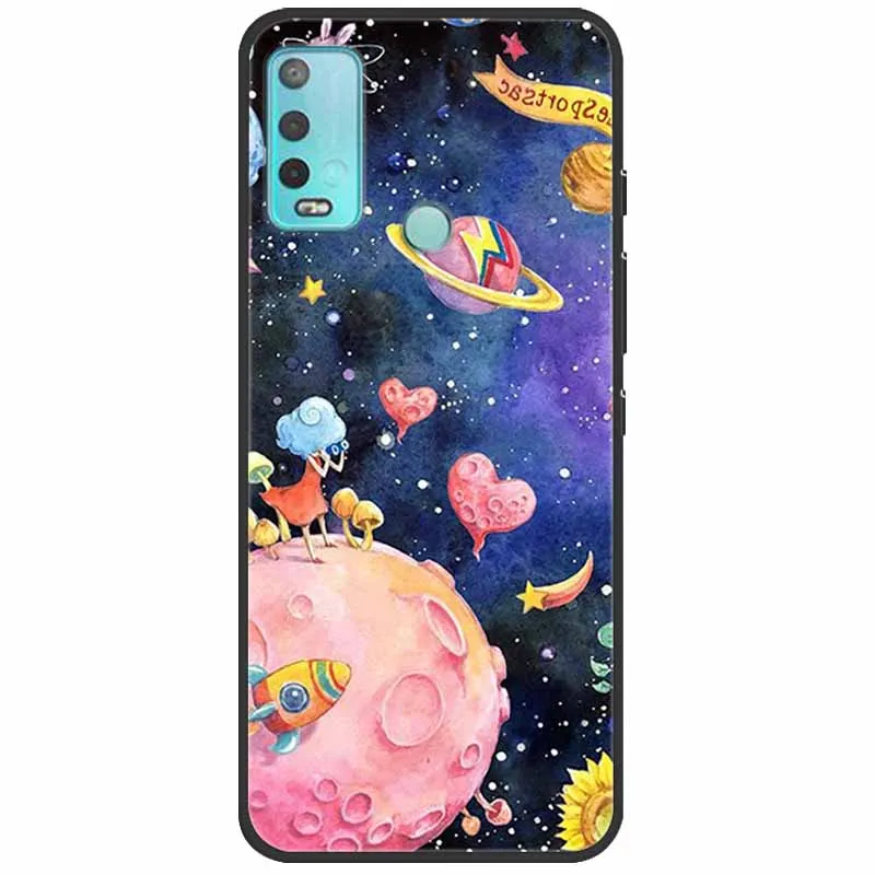 For Wiko Power U30 Case U20 U10 Soft Painted Cool TPU Black Back Cover for Wiko Power U20 Phone Cases Silicone PowerU30 U 20 10