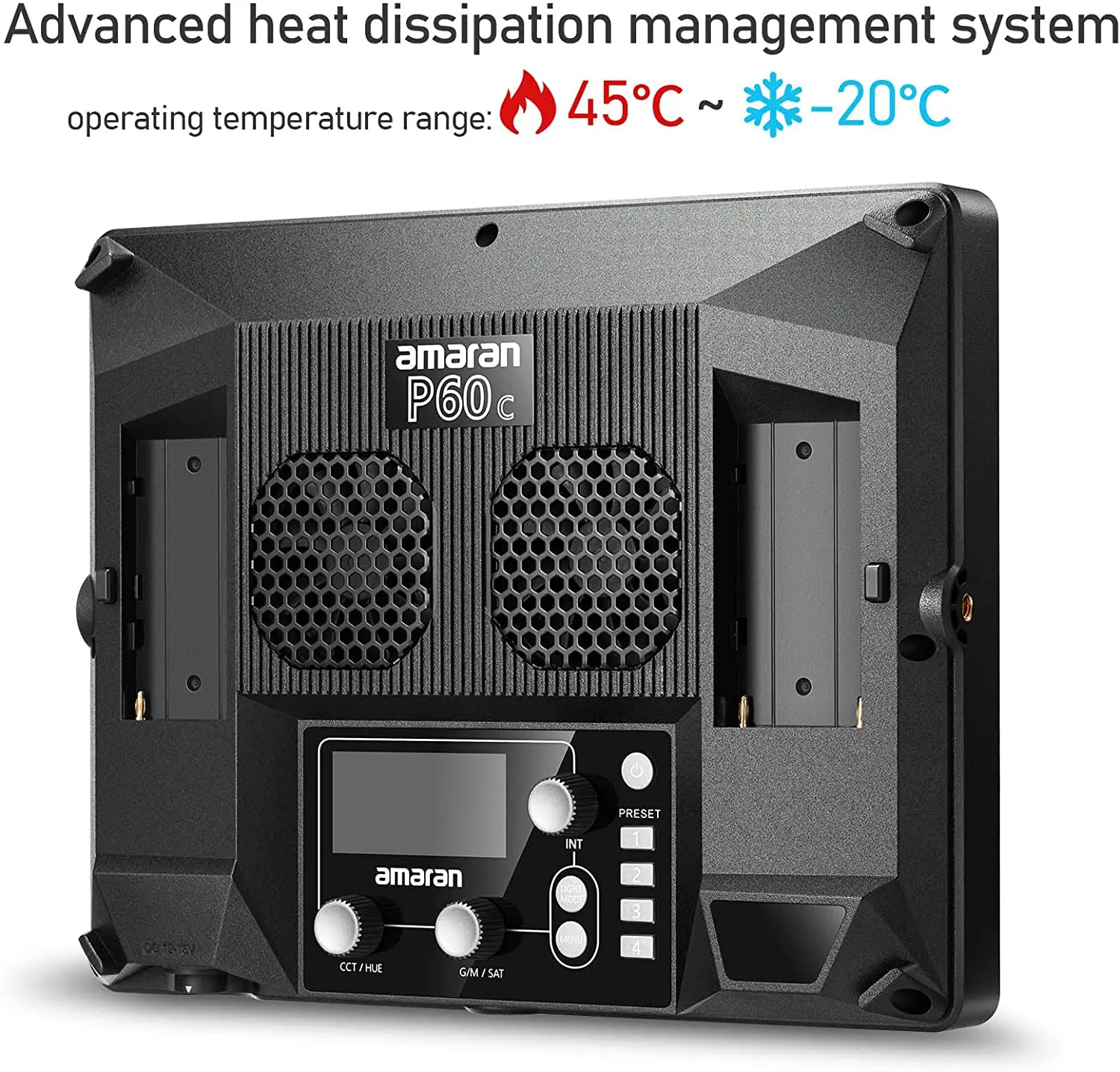 أماران P60C RGBWW P60X ثنائي اللون شاشة ليد لعرض الفيديو ضوء 60 واط 2500K-7500K التصوير الإضاءة مصباح الفيديو لكاميرا الفيديو DSLR