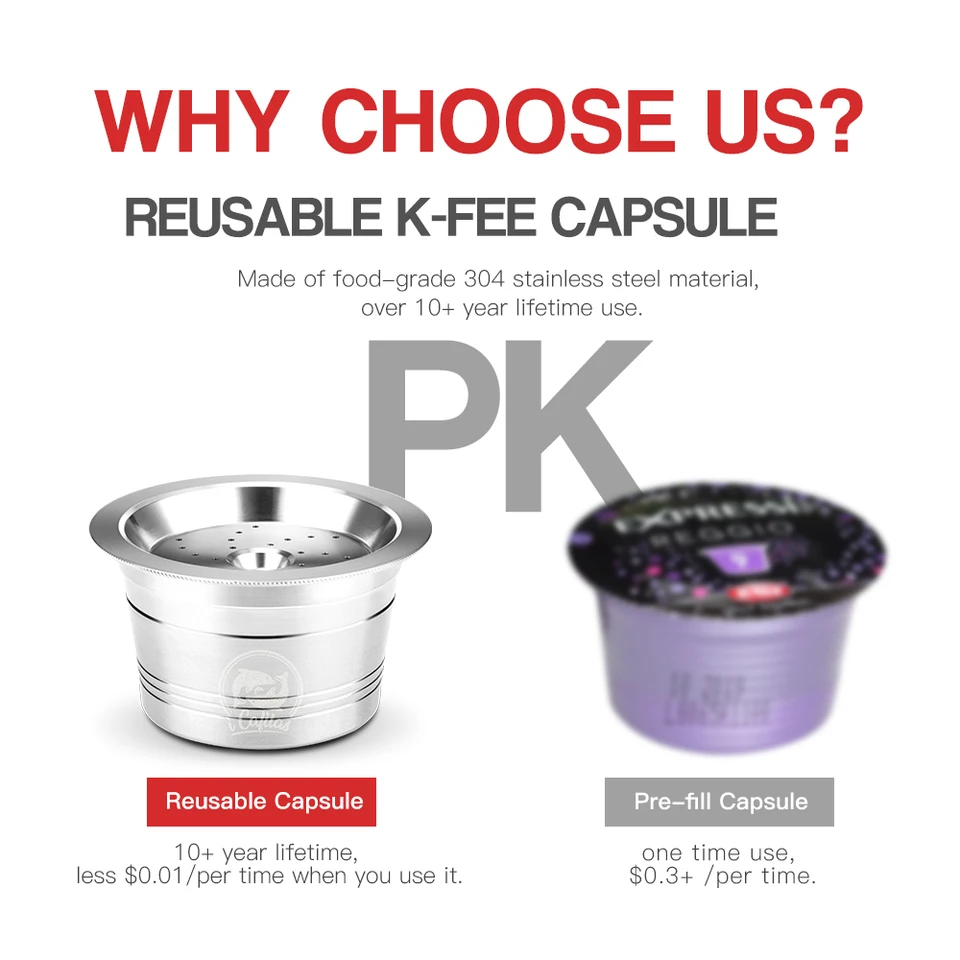 Capsules De Café Réutilisables Nespresso En Acier Inoxydable Capsules De Café Réutilisables Nespresso En Acier Inoxydable
