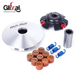 GY6 125cc 150cc High Performance Racing DLH Variator Kit with Roller Weights Driving Pulley for 152QMI 157QMJ Scooter Moped