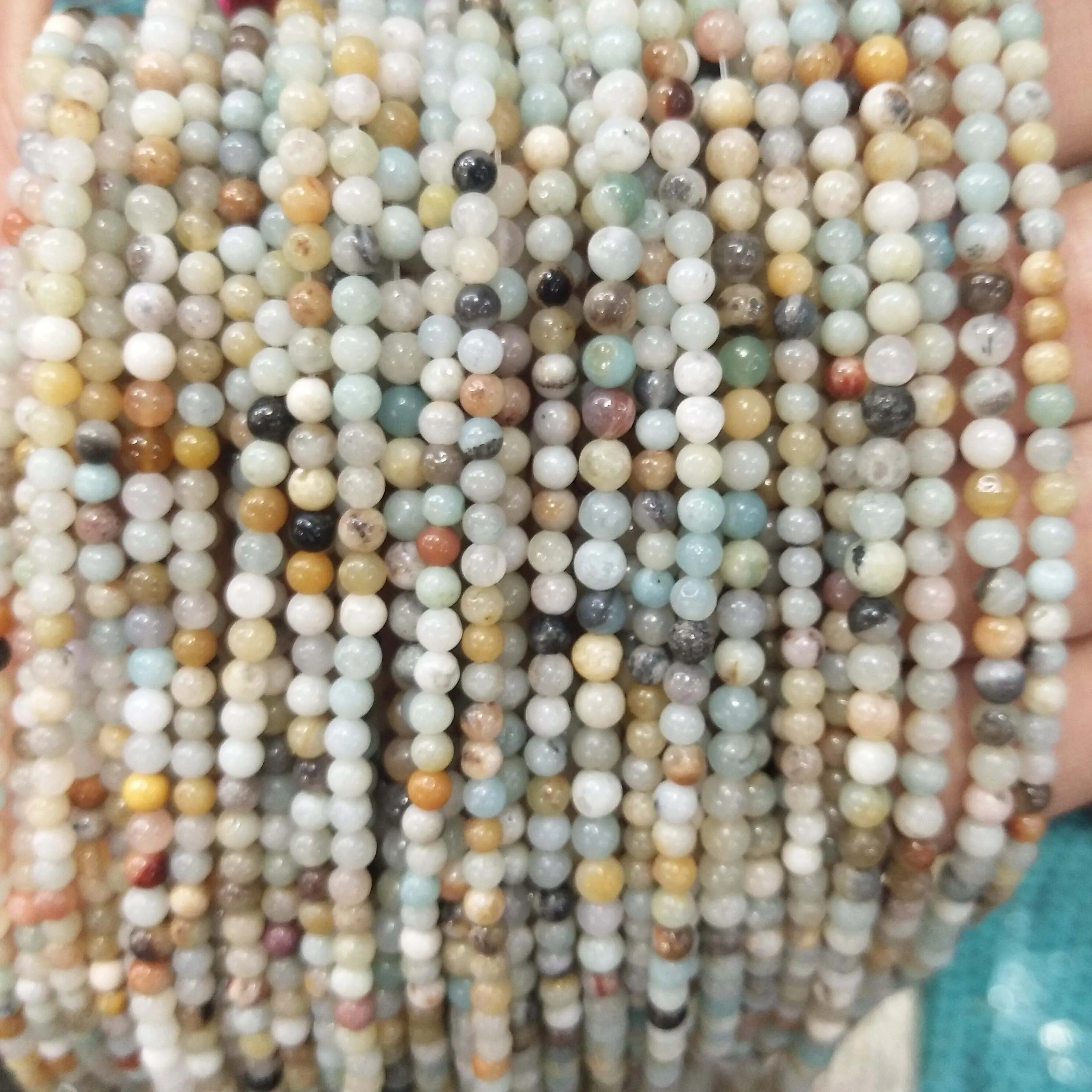 Wholesale 3MM Natural Stone Beads Amethysts Lapis lazuli Agates Beads For Jewelry Making Charm DIY Bracelet Necklace Material