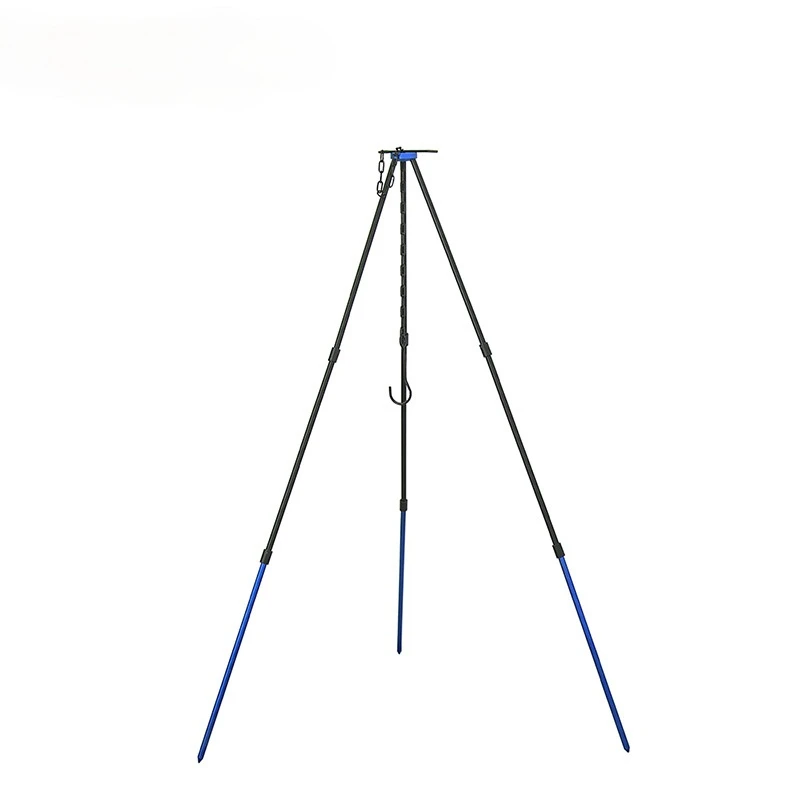 Camping Tripod for Fire Hanging Pot Outdoor Campfire Cookware Picnic Cooking Pot Grill Aluminum Alloy Stainless Steel Hook