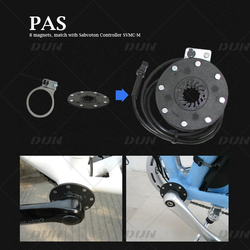 Electric Bike Magnets Torque Pedal Assist PAS 8 Sensor For Sabvoton Controller
