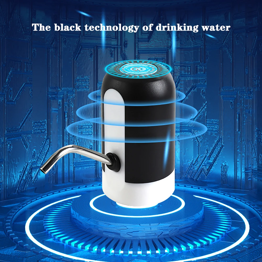 Pompa per bottiglia d\'acqua ricarica USB distributore automatico di acqua elettrico pompa per bottiglia pompa per acqua interruttore automatico