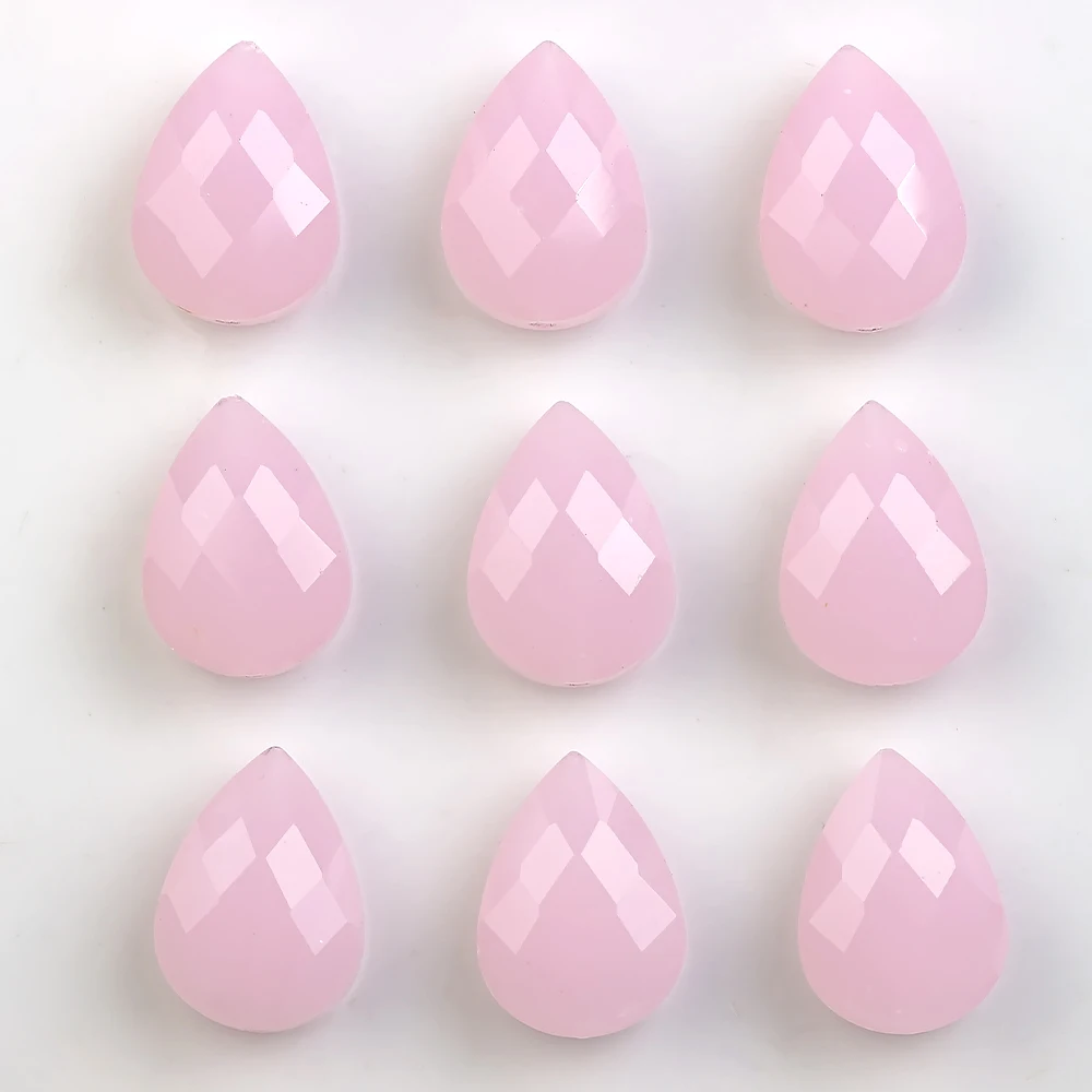 10pcs 13X18MM Austrian Crystal Drop Charms Jewelry Making Accessories Faceted Glass Teardrop Beads DIY Necklace Pendant