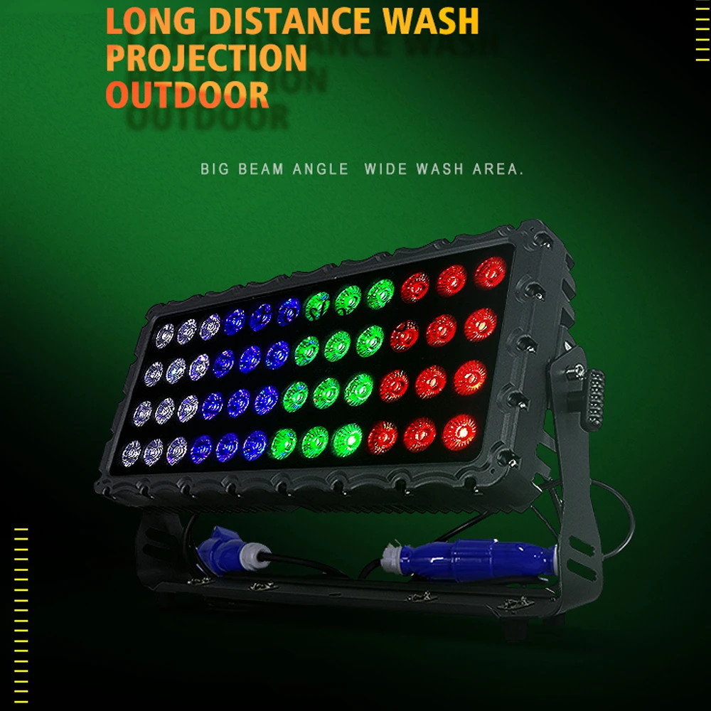 IP65 Waterproof LED Wall Wash Light 48X10W RGBW LED Flood Light DMX Control LED Stage Lighting DJ Effect Light For Outdoor Shows