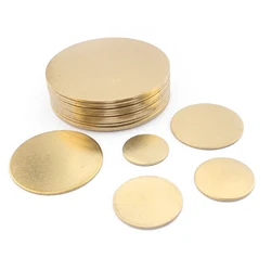 1pack Raw Brass Charms Round Disc Blank Stamping Tag Charms Pendant  For DIY Necklaces Earrings Jewelry Making