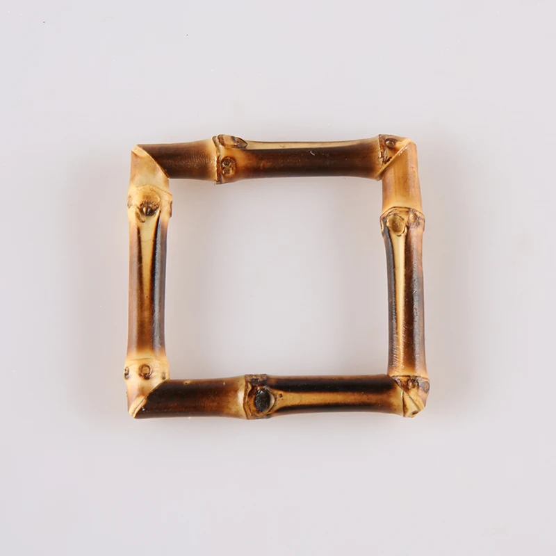 Restaurant Handmade Square Wood Wooden Real Natural Bamboo Root Napkin Ring