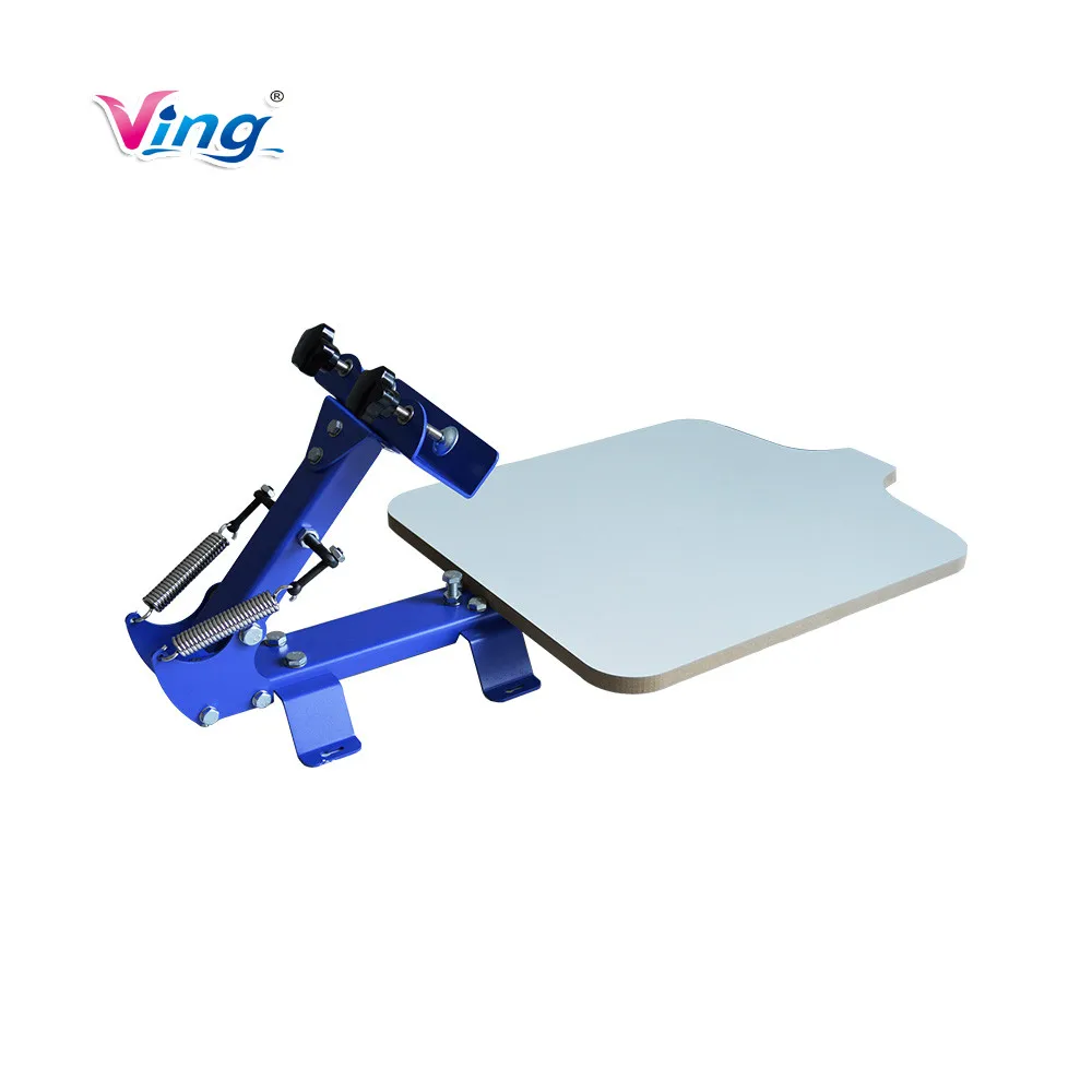 CALCA 1 Color 1 Station Manual Silk Screen Printing Press for T shirt