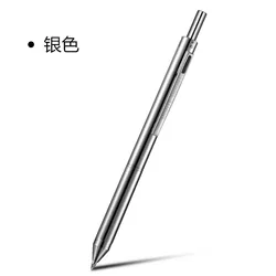 4 In1 Multicolor Ballpoint Pen Gravity Sensing 3 Color Pen and Mechanical Pencil Lead Black Silver Red Blue Metal Pen Stationery