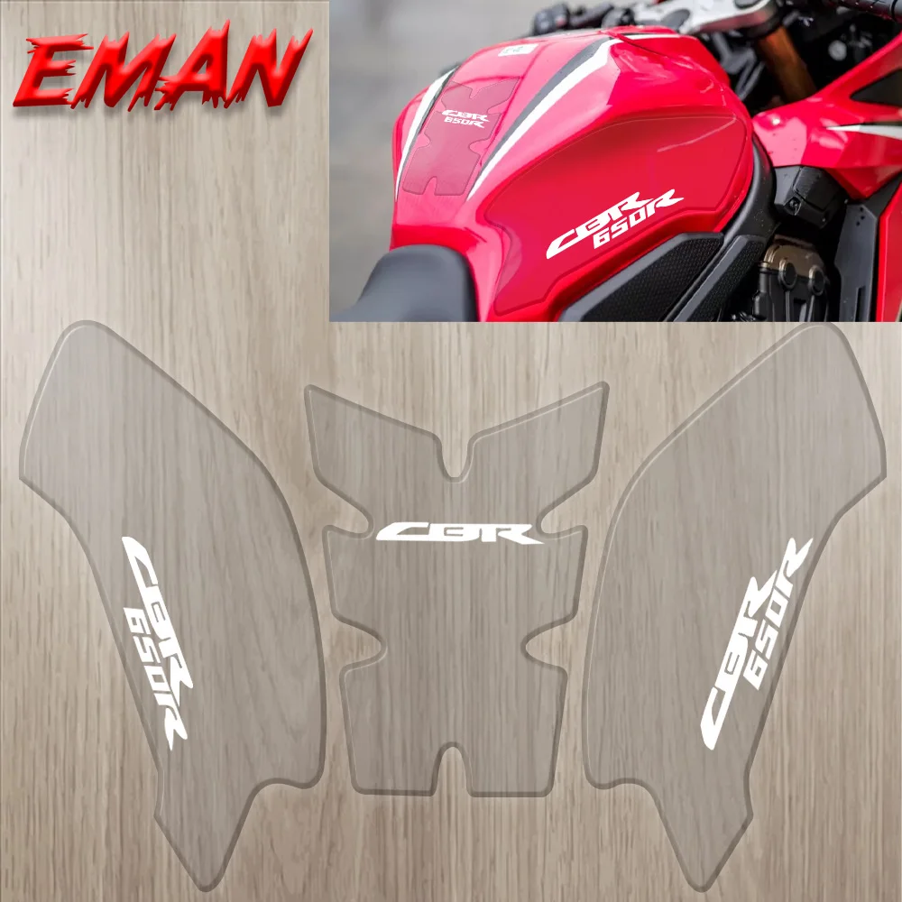 Pasuje do motocykli HONDA CBR650R CBR 650R CB650R 2019 2020 Naklejki ochronne na zbiornik paliwa 3D Naklejki ochronne na kolana i zarysowania bocznego