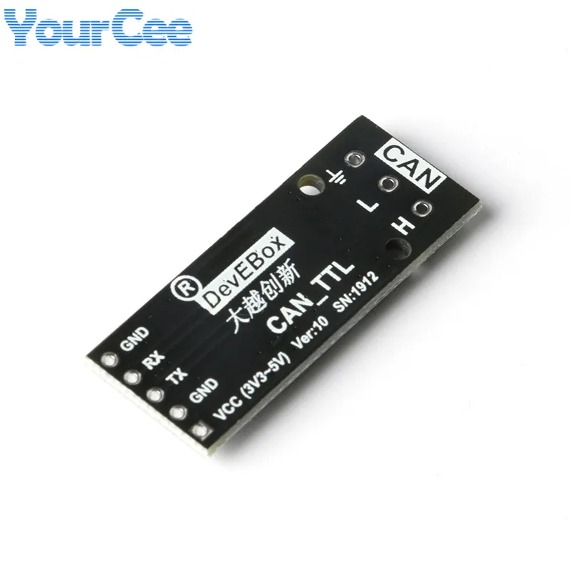 2pcs/1pc CAN to TTL Convertor Board Module CAN-TTL Serial CAN Drive PCB Support 3.3 5V Wide Voltage Supply