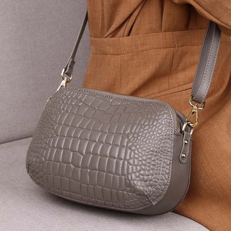 Luxury Handbag 2021 New Women\'s Bag Designer Genuine Leather Small Crossbody Bags for Women Flap Lady Shoulder Bags Party Purse