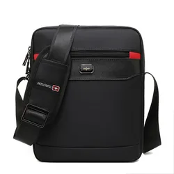 Vintage oxford preto suíço sacos de ombro masculino homem à prova dwaterproof água mensageiro sacos crossbody para homem 2021 bandolera hombre