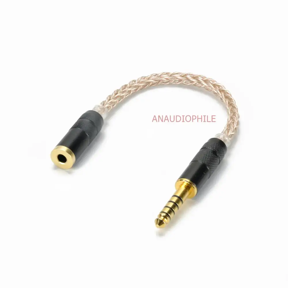 4.4mm To 3.5mm Balanced Audio Cable Adapter OCC SONY NW-WM1Z NW-WM1A PHA-2A TA-ZH1ES Player